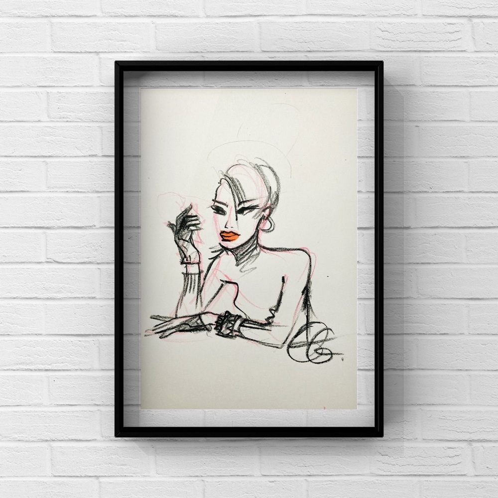Chic & Elegant Artwork Print, ft. Fashionable Girl Boss